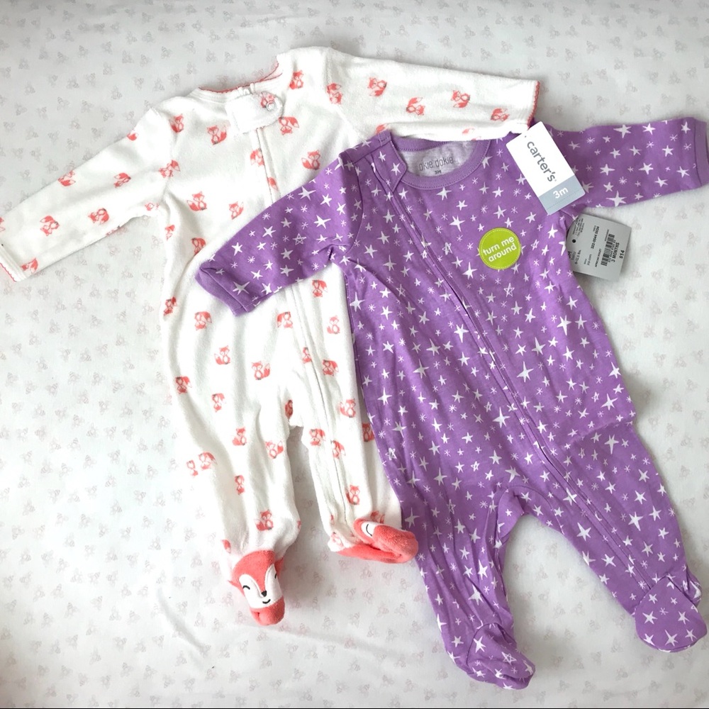 Bundle: 2️⃣ Footed Sleep and Play Pajama Bodysuit